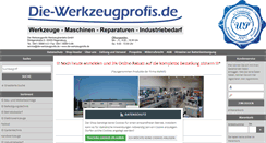 Desktop Screenshot of die-werkzeugprofis.de